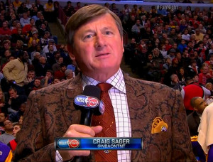 Craig Sager rocking a new suit